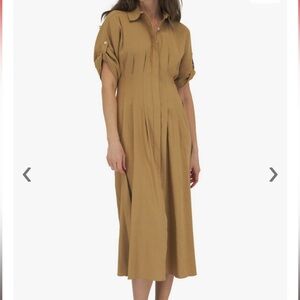Veronica Beard Adavi Dress Khaki Sz 4